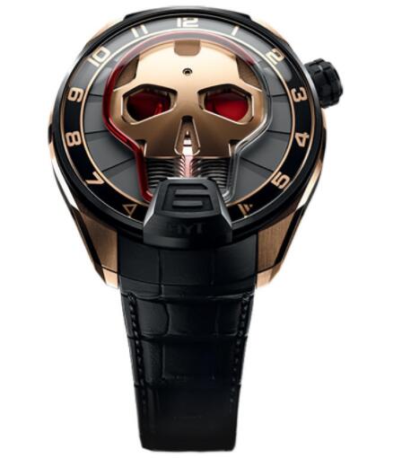 Replica HYT Skull Red Eye 151-DG-42-RF-AB Watch